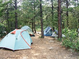 Campsite at Lovers Leap